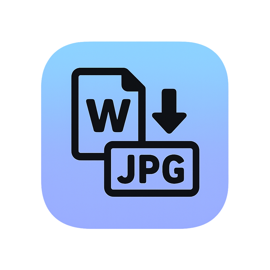 Word to JPG Converter | Convert DOCX/DOC to High-Quality Images